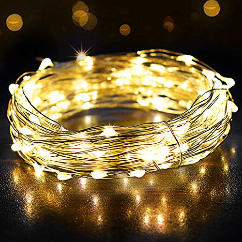 Guirnalda Luces 12M 120 LED, OMERIL Cadena de Luces Impermeable IP65, Luces Navidad USB y Luces de Hadas para Decorativas, Navidad, Habitacion, Fiesta, Jardín, Bodas, Césped - Alambre de Plata Guirnalda Luces 12M 120 LED, OMERIL Cadena de Luces Impermeable IP65, Luces Navidad USB y Luces de Hadas para Decorativas, Navidad, Habitacion, Fiesta, Jardín, Bodas, Césped - Alambre de Plata