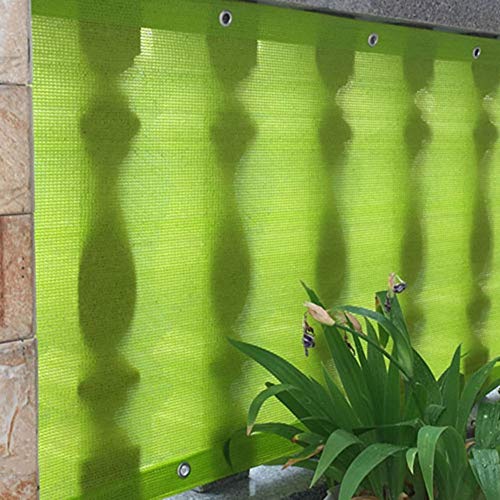 HWF Sombra Solar Malla Cubierta de Pantalla de Privacidad de Cubierta de Balcón Verde, Protección UV Resistente a La Intemperie Escudo 90%, para Porche, Apartamento, Piscina, Patio Trasero, Baranda