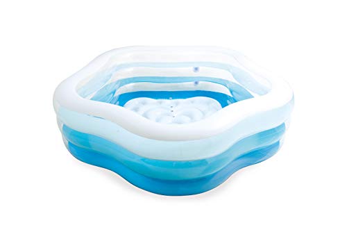Intex 56495NP - Piscina hinchable transparente 185 x 180 x 53 cm, 460 litros Intex 56495NP - Piscina hinchable transparente 185 x 180 x 53 cm, 460 litros