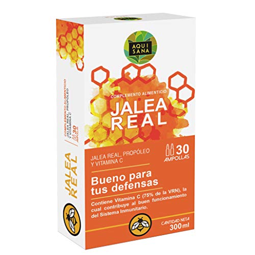 Jalea real con propóleo para mayor energía y vitalidad – Jalea con própolis y vitamina C para reforzar nuestro sistema inmune – 30 ampollas