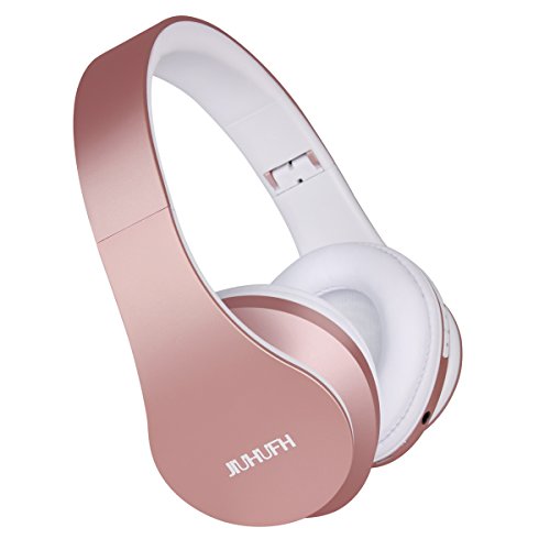 JIUHUFH Auriculares Bluetooth con Micrófono / MP3 / Radio FM/Manos Libres para Teléfonos Celulares - Rosados JIUHUFH Auriculares Bluetooth con Micrófono / MP3 / Radio FM/Manos Libres para Teléfonos Celulares - Rosados