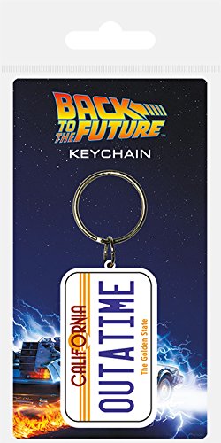 Key chain Back To The Future - Llavero de Goma License Plate