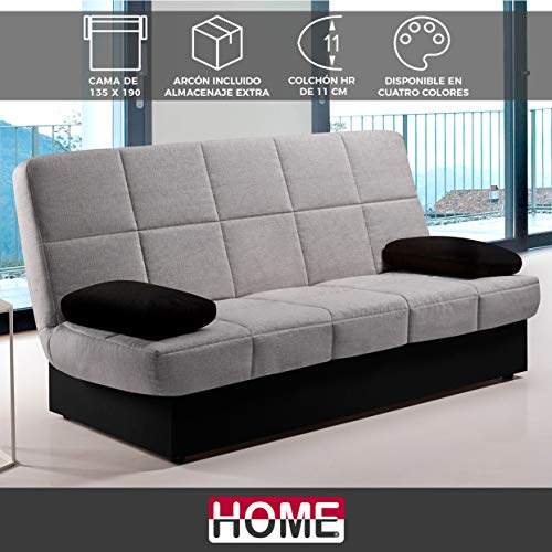 Komfortland Sofá Cama Black Night-Star (Gris) Komfortland Sofá Cama Black Night-Star (Gris)
