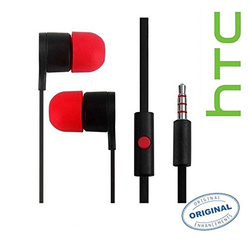 Manos libres Originales HTC RC E295 rojos y negros con entrada jack de 3.5 mm