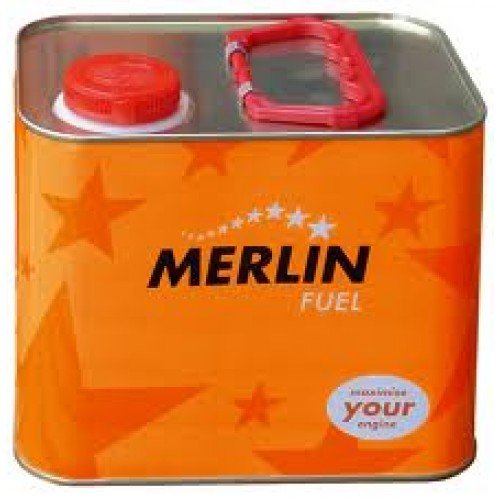 Merlin Outletdelocio. Combustible para Aviones de radiocontrol de Gasolina Expert. 5% Nitrometano. Lata de 2,5 litros