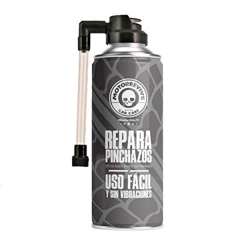 Motorrevive - Repara Pinchazos para Coche y Moto, Sella e hincha la Rueda - 500 ml Motorrevive - Repara Pinchazos para Coche y Moto, Sella e hincha la Rueda - 500 ml