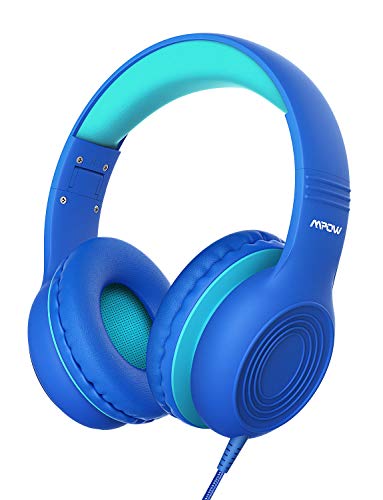 Mpow CH6 Auriculares Para Niños Con Micrófono, 85dB/94dB Volumen Limitado, Material Seguro, Cómoda, Ajustable, Plegable, Cable de Audio 3.5 mm, Auriculares de Diadema Para El Hogar o al Aire Libre