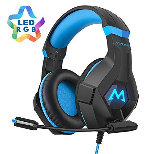 Mpow EG9 Auriculares Gaming PS4 RGB,Sonido Envolvente, Auriculares con Micrófono, Cancelación de Ruido, Casco Gaming para PS4,PC,Xbox One,Nintendo Switch, Wii, iPad, Móviles, Casco Gamer Cable 2.2m Mpow EG9 Auriculares Gaming PS4 RGB,Sonido Envolvente, Auriculares con Micrófono, Cancelación de Ruido, Casco Gaming para PS4,PC,Xbox One,Nintendo Switch, Wii, iPad, Móviles, Casco Gamer Cable 2.2m