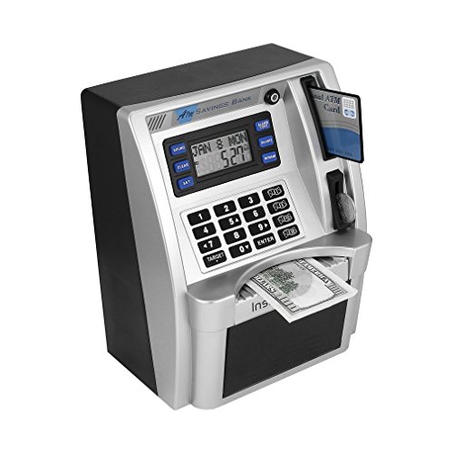 MXECO Mini ATM Savings Bank, una alcancía electrónica con una contraseña cifrada de 4 dígitos, cumpleaños para niños