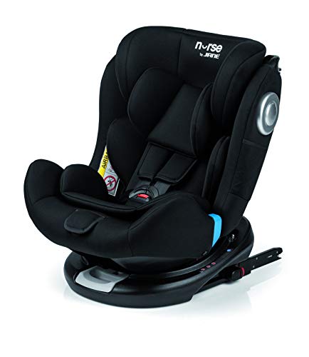 Nurse 7002 487 Step 360º - Silla de Coche Grupo 0 1 2 3, Base Isofix Giratoria, desde el Nacimiento hasta 36 kg., Incluye Reductor, Máximo Reclinado