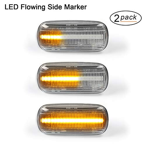 OZ-LAMPE Intermitentes laterales 2 X dinámica LED Intermitentes laterales ámbar 18 SMD con CAN-bus Libre de errores clara para Aud-i A3 S3 8P A4 S4 RS4 B6 B7 A6 S6 RS6 C5 C6 A8 D3 TT Mk2 8J Roadster OZ-LAMPE Intermitentes laterales 2 X dinámica LED Intermitentes laterales ámbar 18 SMD con CAN-bus Libre de errores clara para Aud-i A3 S3 8P A4 S4 RS4 B6 B7 A6 S6 RS6 C5 C6 A8 D3 TT Mk2 8J Roadster