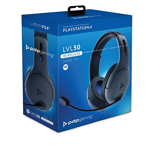 PDP - Auricular Stereo Gaming LVL50 Wireless, Gris (PS4)