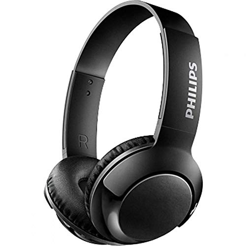 Philips SHB3075BK - Auriculares Inalambricos (con micrófono, aislantes de ruido, plegables, 12 h dereproducción) negro