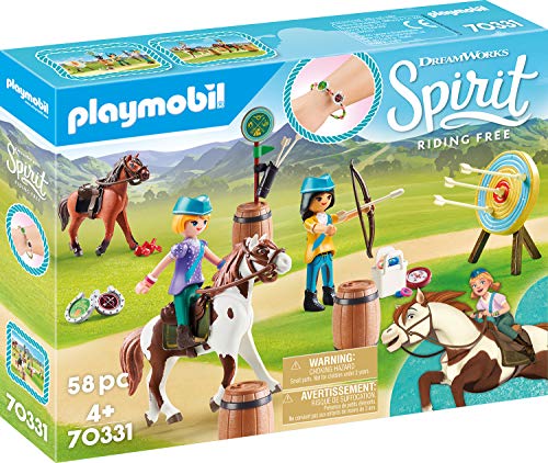 PLAYMOBIL DreamWorks Spirit - Aventura al Aire Libre con Abigaíl y Boomerang, A partir de 4 Años (70331)