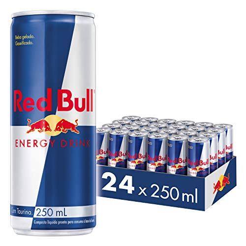 Red Bull Bebida Energética, Regular - 24 latas de 250 ml. - Total 6000 ml. Red Bull Bebida Energética, Regular - 24 latas de 250 ml. - Total 6000 ml.