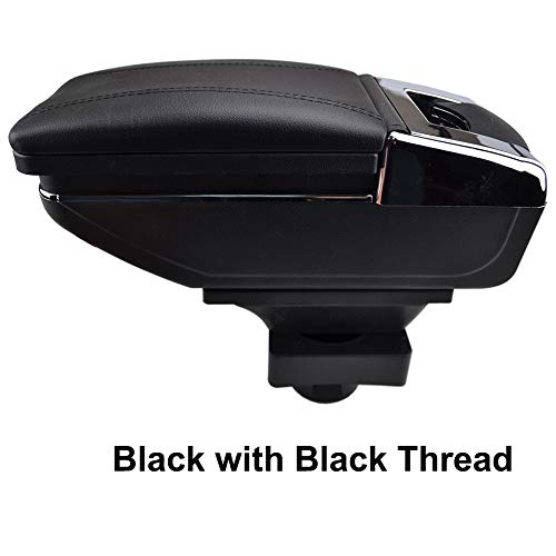 Reposabrazos giratorio para C4 Hatchback 2004-2010 rosca negra caja de almacenamiento reposabrazos Reposabrazos giratorio para C4 Hatchback 2004-2010 rosca negra caja de almacenamiento reposabrazos