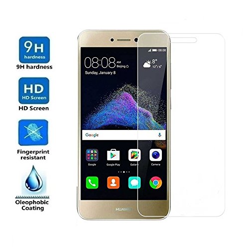 REY Protector de Pantalla para Huawei P8 Lite 2017, Cristal Vidrio Templado Premium