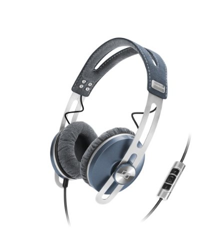 Sennheiser Momentum ON-EAR - Auriculares de diadema cerrados (Con micrófono, control remoto integrado), azul