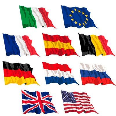 Septiembre 10 banderas de 90 x 150 cm Estados Unidos y Europa para las agencias de alquiler Parks Hotel