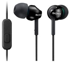 Sony MDR-EX110AP - Auriculares in-ear (con micrófono, control remoto integrado), negro Sony MDR-EX110AP - Auriculares in-ear (con micrófono, control remoto integrado), negro
