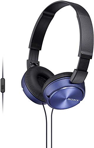 Sony MDR-ZX310APL  - Auriculares de diadema cerrados (con micrófono, control remoto integrado), azul