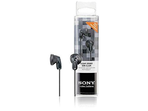 Sony MDRE9LPB - Auriculares de Botón, Color Negro, In Ear