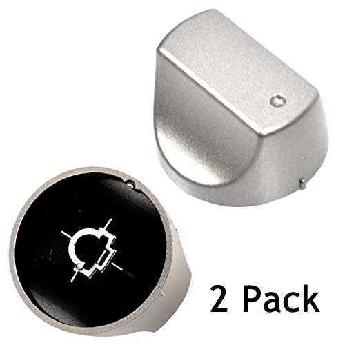 Spares2go hot-ari IX interruptor de control pomos para Hotpoint horno cocina encimera (plata, pack de 2) Spares2go hot-ari IX interruptor de control pomos para Hotpoint horno cocina encimera (plata, pack de 2)