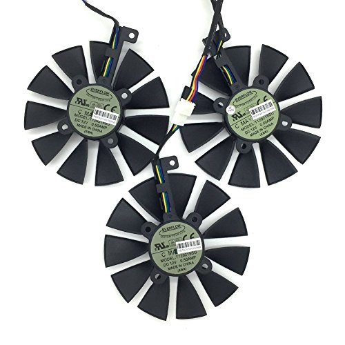 T129215SU 12V 0.5A 88mm 6Pin Graphics Card Cooling Fan For STRIX GTX980Ti R9 390X/R9 390 Compatiable STRIX GTX1070/GTX1080 RX480 Replacement Cooling Fan