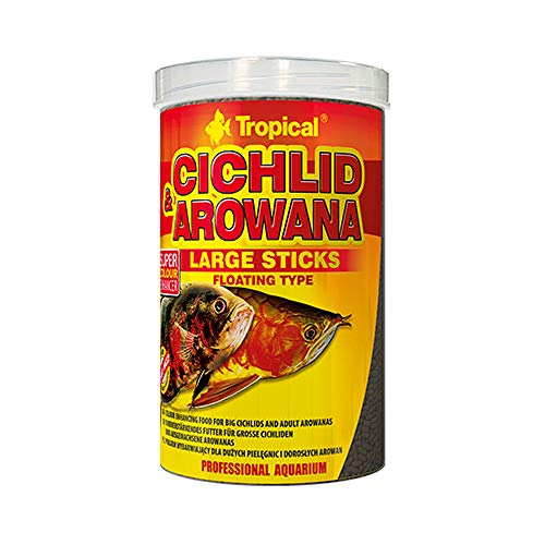 Tropical Cichlid & Arowana Large Sticks Comida para acuariofilia 10 L