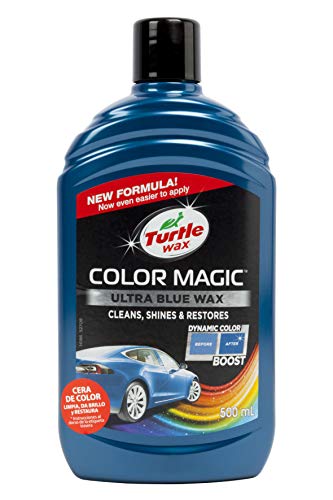 Turtle Wax 52709 Color Magic Pulido Y Brillo para Pintura BLU Azul 500Ml