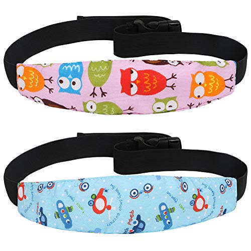 Uraqt Bebés Soporte de la Cabeza para Cinturón de Seguridad de Coche, Varios Colores, Paquete de 2 Uraqt Bebés Soporte de la Cabeza para Cinturón de Seguridad de Coche, Varios Colores, Paquete de 2