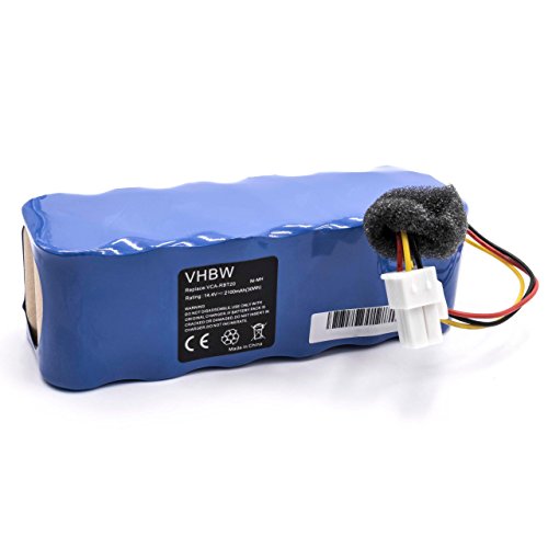 vhbw Ni-MH batería 2100mAh (14.4V) para aspiradora Samsung Navibot SR8750, VR10ATBATGY, SW, TRD, SW, VR10BTBATBB, SW por VCA-RBT20.
