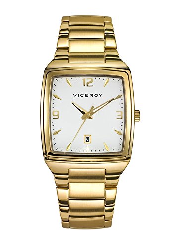 Viceroy - Reloj caballero, caja y armis de acero con tratamiento pvd dorado