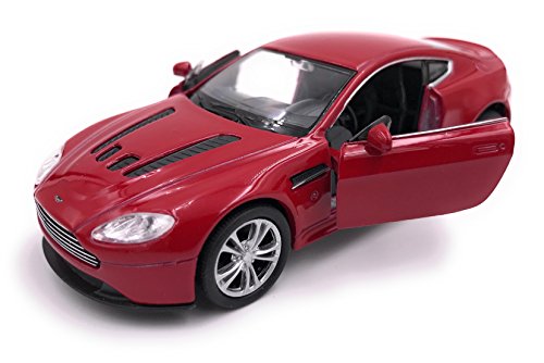 Welly Aston Martin V12 Vantage Model Car Auto Producto con Licencia 1: 34-1: 39 Red