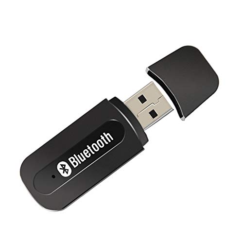 Aigoss Receptor Bluetooth USB Adaptador de Audio Bluetooth con Pantalla de 3,5 mm Jack Casa y Sistema de Audio Estéreo de Coche