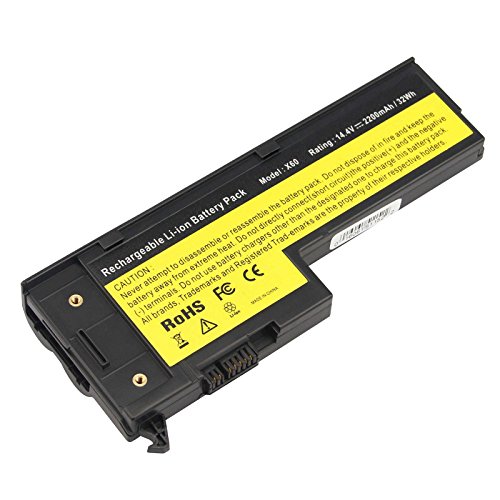 ARyee 2200mAh 14.8V X60 Batería del Ordenador portátil de la batería de para IBM Lenovo ThinkPad X60 X60s X61 7673 X61s 7669