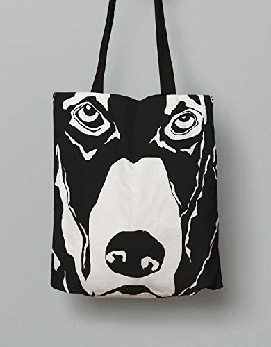 Basset Hound - Bolsa de transporte con estampado en color blanco y negro, disponible en 3 tamaños