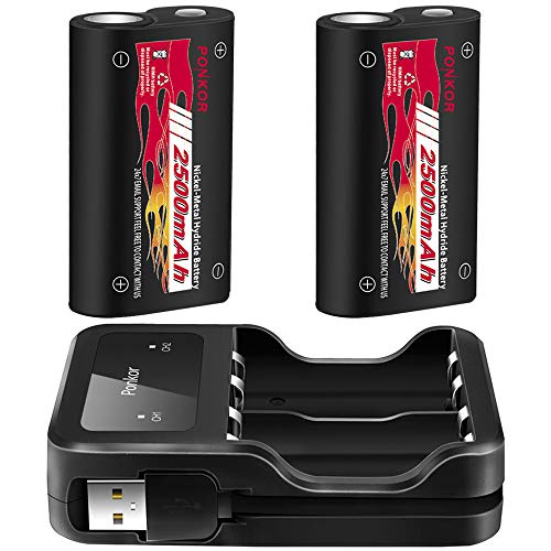 Batería de Controlador Xbox One, Xbox Mando Batería 2 x 2500mAH Batería Recargable para Xbox One / One S / One X / One Mando inalámbricos Elite, Juegos de Batería y Cargador Batería de Controlador Xbox One, Xbox Mando Batería 2 x 2500mAH Batería Recargable para Xbox One / One S / One X / One Mando inalámbricos Elite, Juegos de Batería y Cargador