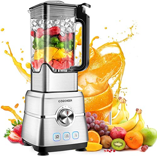 Batidora de Vaso para Smoothie, COOCHEER 2000W Licuadora con Jarra de 2L sin BPA, 25000 rpm, Batidora Profesional de Alta Velocidad, Control de Velocidad Variable, 6 Cuchillas Inoxidables Afiladas Batidora de Vaso para Smoothie, COOCHEER 2000W Licuadora con Jarra de 2L sin BPA, 25000 rpm, Batidora Profesional de Alta Velocidad, Control de Velocidad Variable, 6 Cuchillas Inoxidables Afiladas