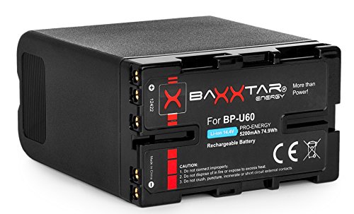 Baxxtar Pro Batería para Sony BP-U60-5200mAh - LG Cells Inside -