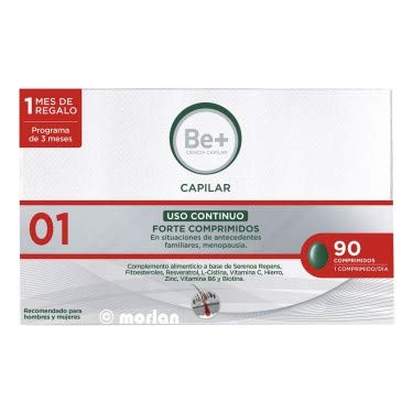 Be+ Capilar Anticaida Comprimidos Uso Continuo Forte, 90Comprimidos Be+ Capilar Anticaida Comprimidos Uso Continuo Forte, 90Comprimidos