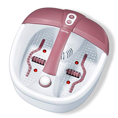 Beurer FB35 - HidroMasaje para Pies, 140 W, 3 funciones masaje vibratorio, masaje burbujas, calentamiento agua, 16 imantes, aromaterapia, 41 x 38 x 17 cm, rojo y blanco Beurer FB35 - HidroMasaje para Pies, 140 W, 3 funciones masaje vibratorio, masaje burbujas, calentamiento agua, 16 imantes, aromaterapia, 41 x 38 x 17 cm, rojo y blanco
