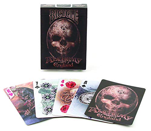 Bicycle Alchemy Baraja de Poker de colección de 54 Cartas (52 + 2 Jokers), Color Negro (Naipes Heraclio Fournier USP43577) Bicycle Alchemy Baraja de Poker de colección de 54 Cartas (52 + 2 Jokers), Color Negro (Naipes Heraclio Fournier USP43577)