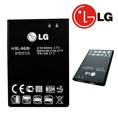 BL-44JN - Batería de Repuesto para LG E400 Optimus L3, E610 Optimus L5, P970 Optimus Black, 1500 mAh, 3,7 V