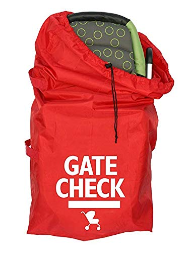 Bolsa de viaje con asa para cochecito de bebé estándar y doble, para cochecitos de bebé, asientos de coche, sillas de paseo, color rojo #81559