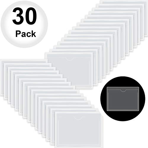 Bolsillo Auto Adhesivo de Tarjeta de Negocio con Abierta para Cargar, Funda de Tarjeta para Organizar y Proteger Tarjetas o Fotos, Plástico Transparente de Cristal (30 Piezas, 3,6 x 4,8 Pulgadas) Bolsillo Auto Adhesivo de Tarjeta de Negocio con Abierta para Cargar, Funda de Tarjeta para Organizar y Proteger Tarjetas o Fotos, Plástico Transparente de Cristal (30 Piezas, 3,6 x 4,8 Pulgadas)