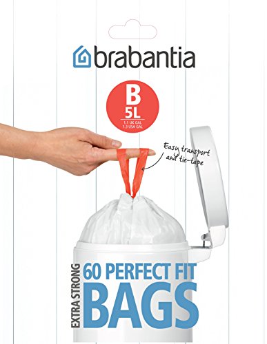 Brabantia B Expendedor Bolsas de Basura 5 L, Blanco