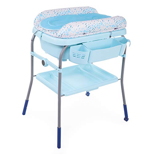 Chicco Cuddle&Bubble - Bañera y cambiador 2 en 1, plegable y compacta, peso 10 kg, color azul (Ocean) Chicco Cuddle&Bubble - Bañera y cambiador 2 en 1, plegable y compacta, peso 10 kg, color azul (Ocean)