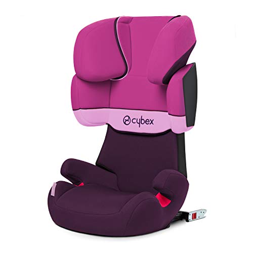 Cybex - Silla de coche grupo 2/3 Solution X-Fix, para coches con ISOFIX, 15-36kg, desde los 3 hasta los 12 años aprox., Morado (Purple Rain)