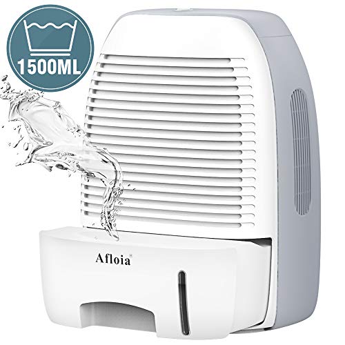 Deshumidificador, deshumidificador Afloia 1500ml, secador de aire compacto, portátil y silencioso contra la humedad, la suciedad y el moho en la casa, baño, oficina o bodega, deshumidificador Deshumidificador, deshumidificador Afloia 1500ml, secador de aire compacto, portátil y silencioso contra la humedad, la suciedad y el moho en la casa, baño, oficina o bodega, deshumidificador